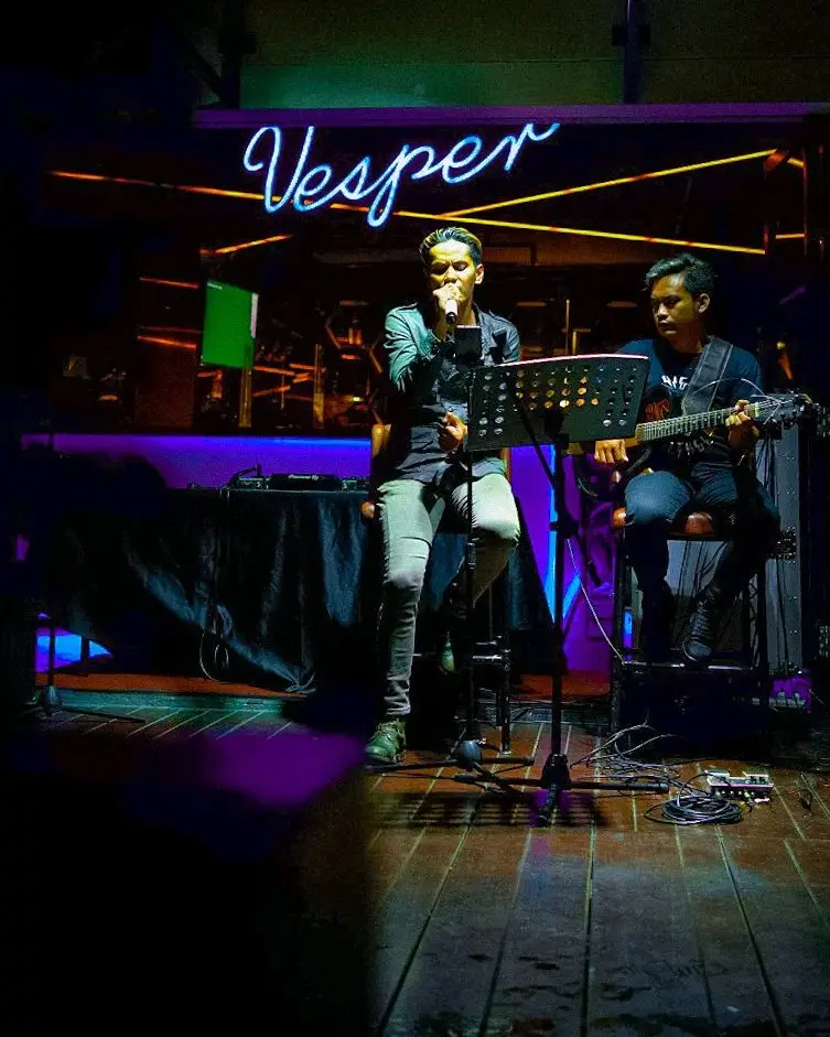 Band performing at Vesper Sky Bar Bandung