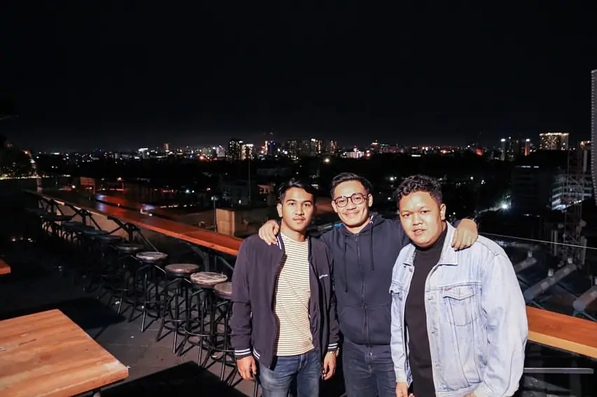 Rooftop view of Bandung from Vesper Sky Bar