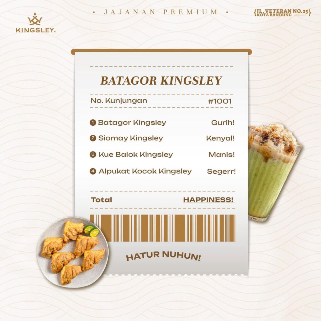 Menu Batagor Kingsley Bandung